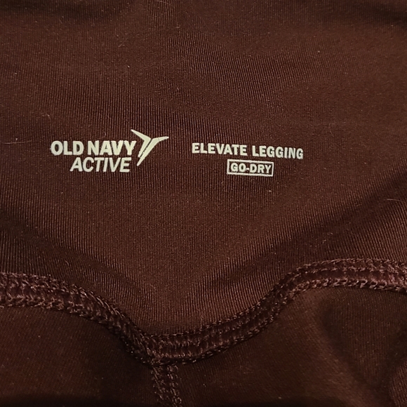 Old Navy Elevate Leggings - Color Block with Zip - Picture 4 of 4